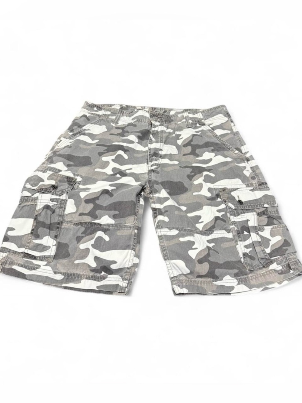Levi's Gray & White Camo Cargo Shorts